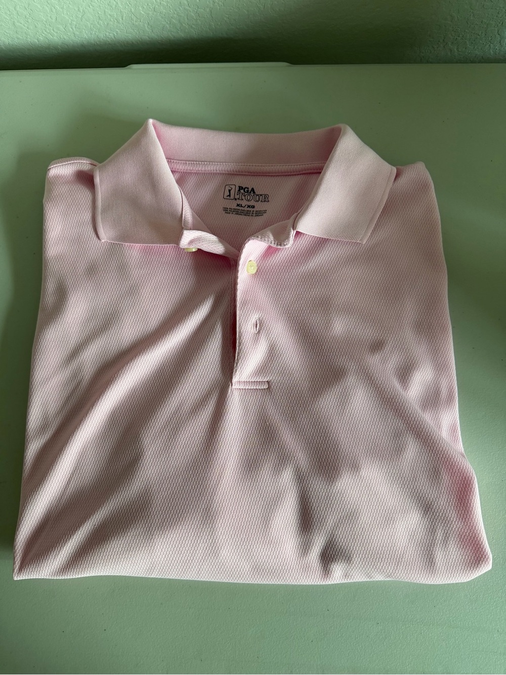 PGA Tour Men’s Light Pink Polo Shirt